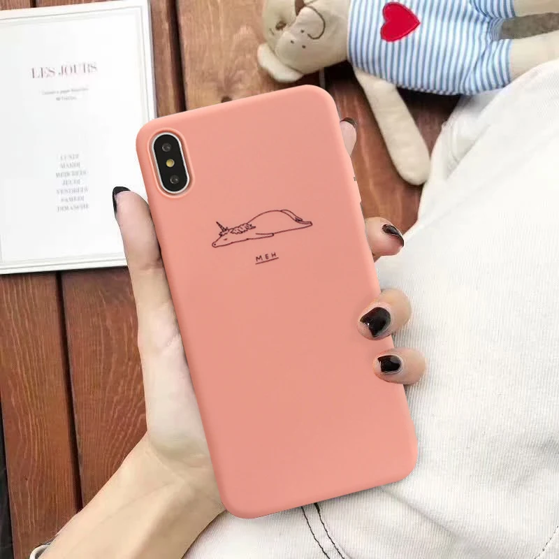 Чехол GYKZ с рисунком коровы для iPhone X XS MAX 7 8 6 6s Plus чехол телефона животных XR мягкие