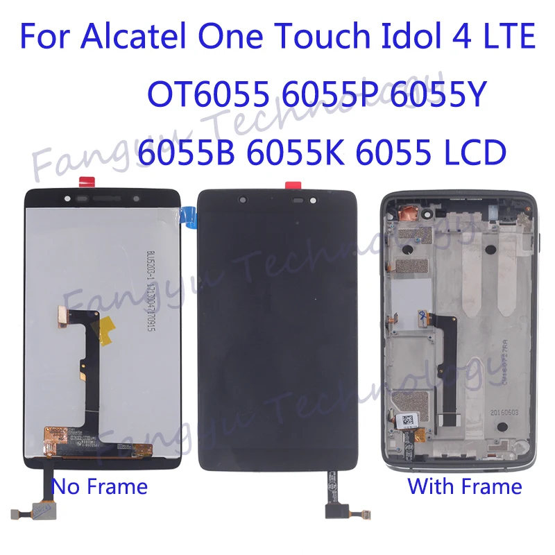 Оригинальный ЖК-дисплей для Alcatel One Touch Idol 4 LTE OT6055 6055P 6055Y 6055B 6055K 6055 ЖК-сенсорный