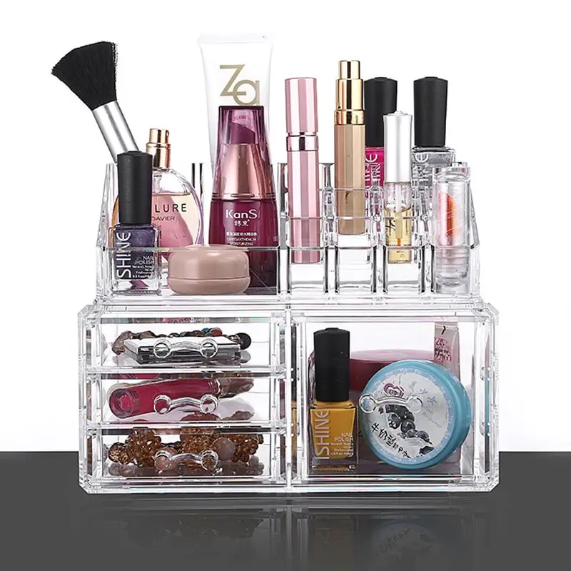 

Multi-layer Acrylic Cosmetic Storage Case Display Box Makeup Organizer Drawers Cosmetic Storage Case