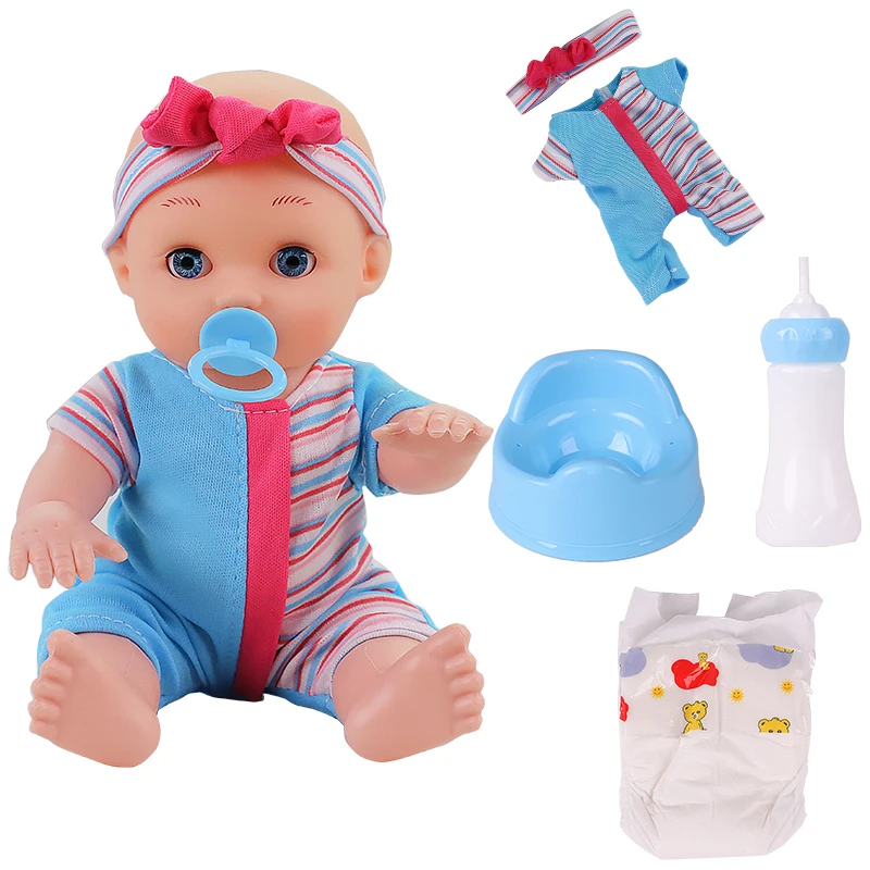 25 см силикона Reborn Baby Doll Моделирование Bebe куклы младенец Реалистичная мягкая