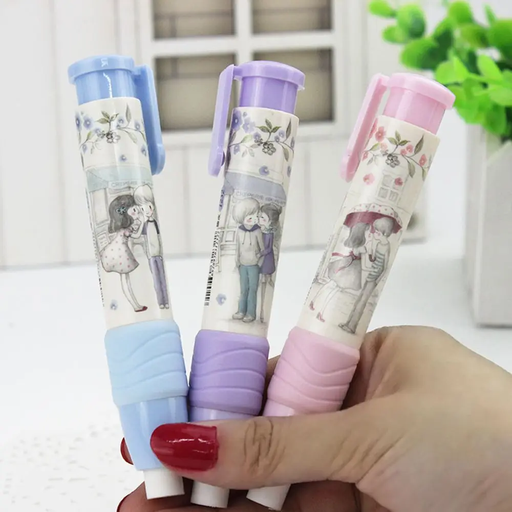1 шт. студенческие Симпатичные Kawaii Flower механический карандаш ластик творческий