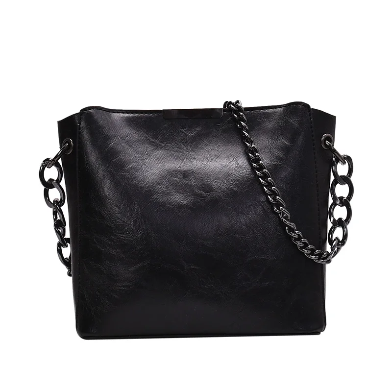 

Fashion Ladies Shoulder Bag High Quality Pu Crossbody Bag Waterproof Classic Mother And Child Bag Temperament Black