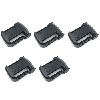 

5Pcs/Set Battery Mounts Storage Holder Shelf Rack Slots 18V Battery Mount Bracket Slots for Milwau M18/DW 18-60V