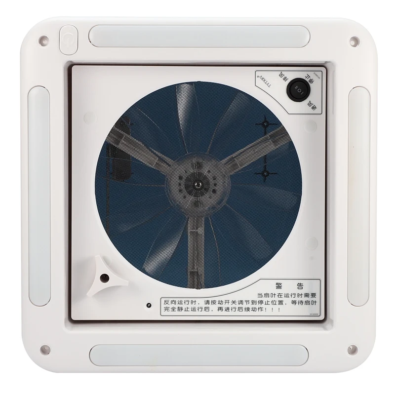 

RV Ventilation Fan with Lamp Camping Window Manual Control Ventilation Fan Entertainment Vehicle Caravan Accessories