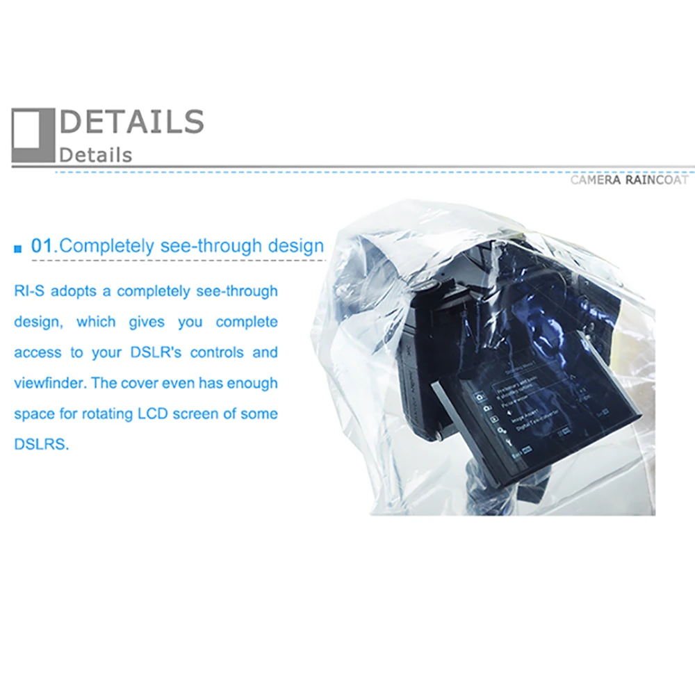 JJC 카메라 레인 커버, 캐논 니콘  후지 DSLR SLR 카메라 액세서리, 방수 프로텍터 보호, 2 개