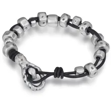 Настоящий Браслет из чистого серебра 999 пробы, простой тренд, Жесткий Серебряный кожаный браслет для мужчин и женщин, ретро серебряные ювелирные изделия