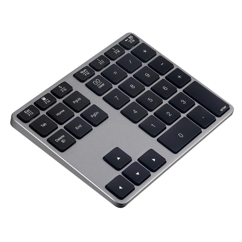 

Aluminum Alloy 35 Keys Bluetooth Wireless Numeric Keypad Digital Keyboard for Windows IOS Mac OS Android Tablet Laptop