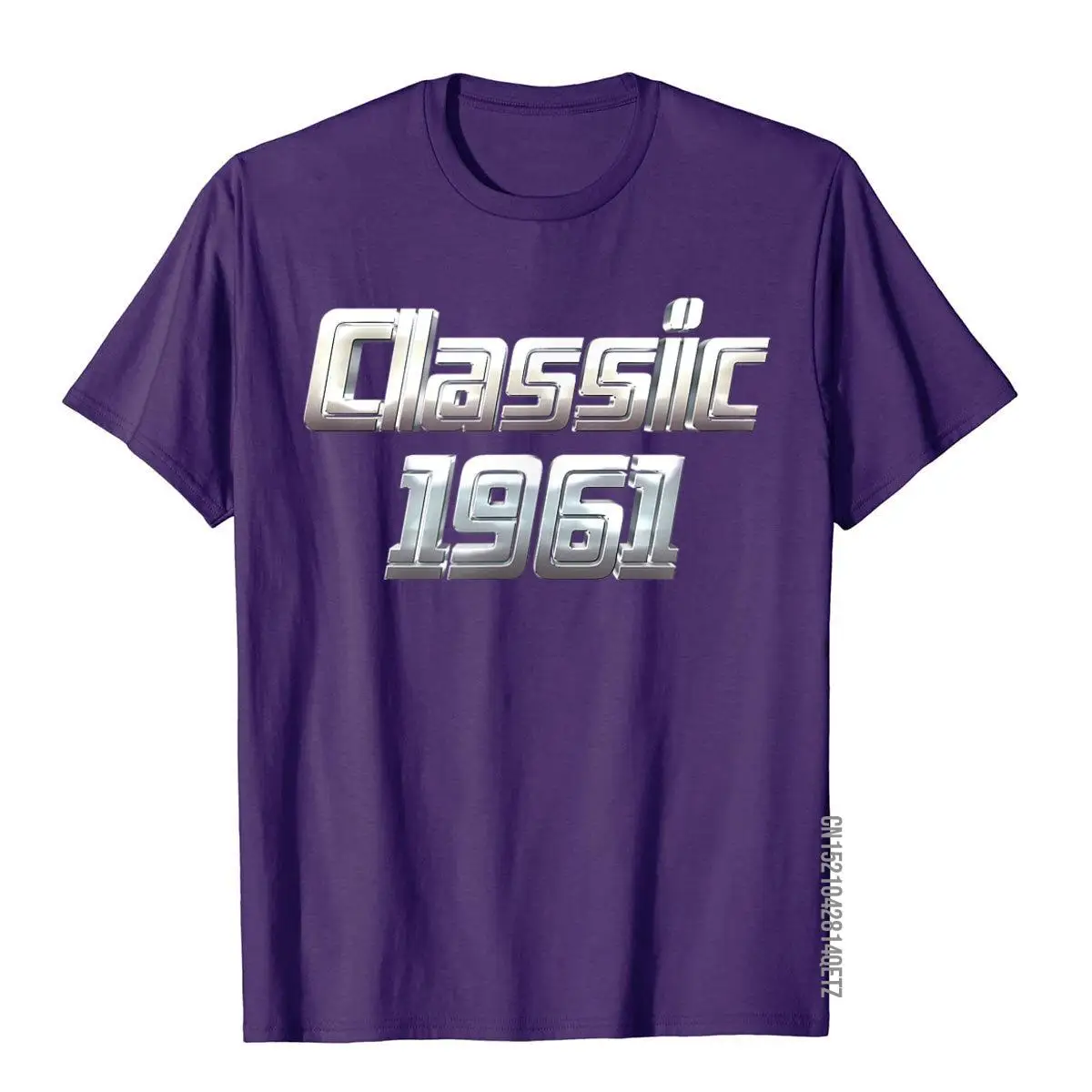 Classic 1961 Funny Vintage 60th Birthday Gift Men Women T-Shirt__B8109purple