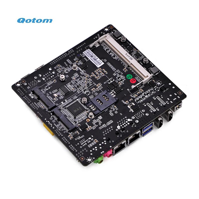 Dual LAN Fanless Qotom Mini PC Core i3-5005U Processor Onboard 4x RS-232 Ports Running 24/7 6