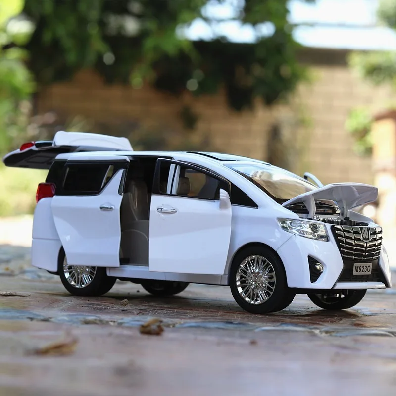 1:24 модель автомобиля Alphard nanny mvp сплав звук и светильник Модель коллекционная