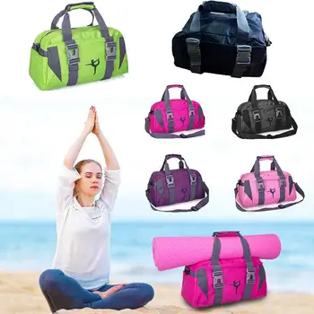 

Yoga Mat Bag Practical Leisure Cylinder Zipper Nylon Gift Motion Taekwondo Knapsack Waterproof Handbag Large Diagonal Tourism