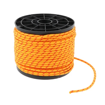 

3.5mm 50m Tent Guy Line Guide Rope Windproof Cord Camping Accessories-Orange