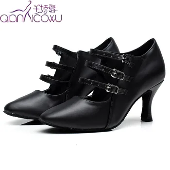 

Salsa Ballroom Practice Golden Shoes Woman Latina Dance 2020 Newmen Tap Stylish High Heel Footwear