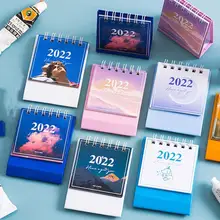Mini calendrier de Bureau à poser sur pied, joli organiseur, calendrier annuel, T6V4, 2022