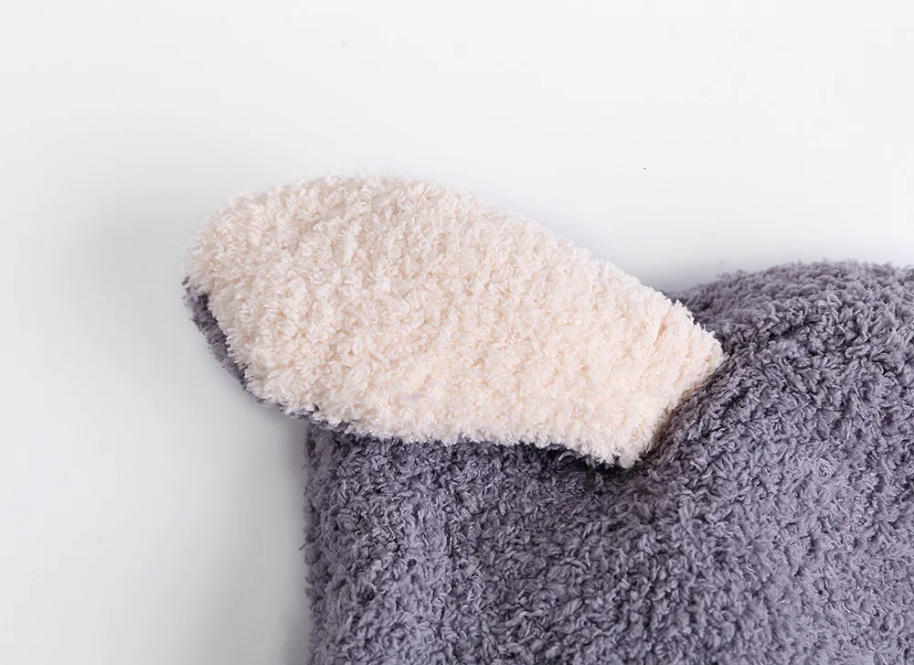 Knitting Hat Winter Outdoors Cold And Warm Hat Cartoon Lint One Set Head Cap Baby CAT EAR Hats