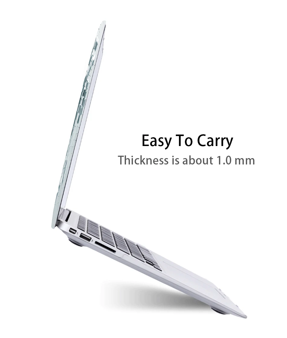 MTT 3D Настенный Чехол для ноутбука Macbook Air 11 13 Pro retina 13 15 с сенсорной панелью для mac book 12 дюймов чехол для ноутбука