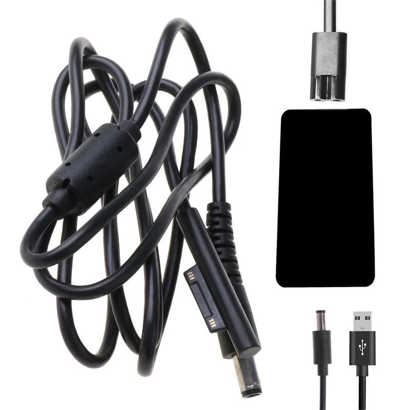 5.5*2.5mm DC Plug Charger Adapter Charging Cable Cord For Microsoft Surface Pro 3 4 Tablet PC 120cm C26