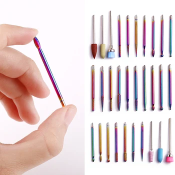 

9pcs/Set Nail Drill Bit Rotery Electric Milling Cutters For Pedicure Manicures Files Cuticle Burr Nail Tools Accessories