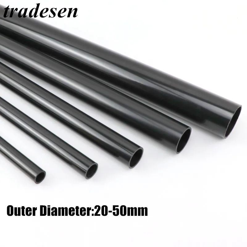 O.D2050mm Black PVC Pipe Garden Irrigation Watering Hydroponic Plant