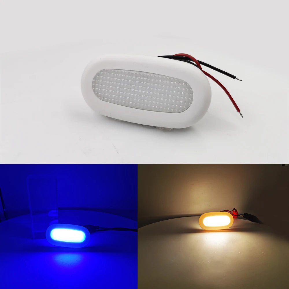 2pcs car warning light rear bumper reflector light red led tail lamp stop brake lamp for toyota for corolla 20 23 le xle 2pcs Marine Yacht Navigation Waterproof Lamp White and Blue Stair Light for Boat Suitable for RV/Car/Camping Vehicle Lighting