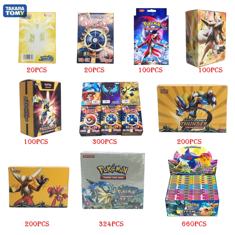 

Takara Tomy PTCG Pokemon Cards GX EX MEGA 3D Flash Card Sword Shield Sun&Moon Card Collectible Gift Children Toy