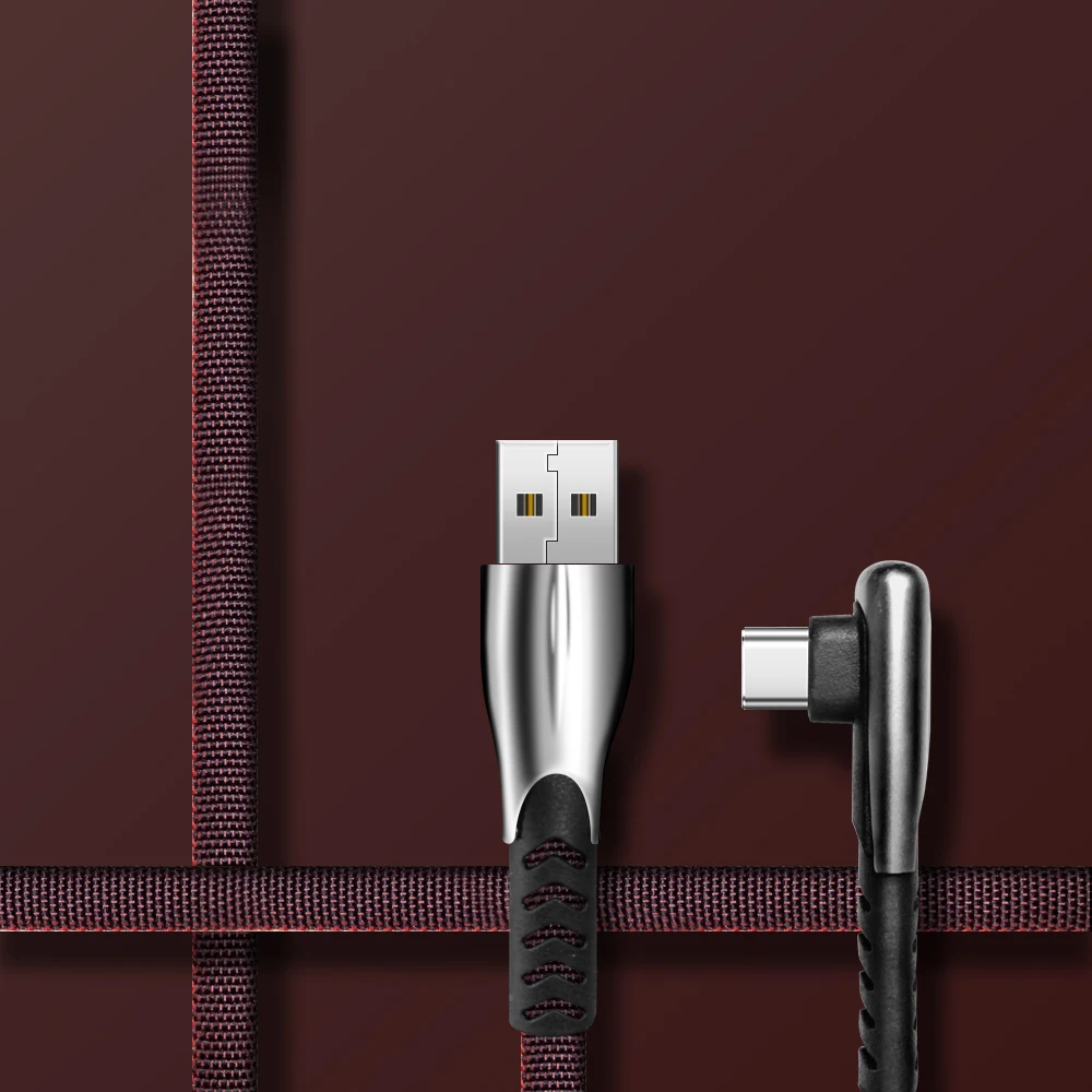 3A type c USB кабель USB C провод для быстрой зарядки для samsung Xiaomi huawei телефонный адаптер type-C usb-C кабель провод зарядное устройство 3 м type c - Цвет: Dark Red 2