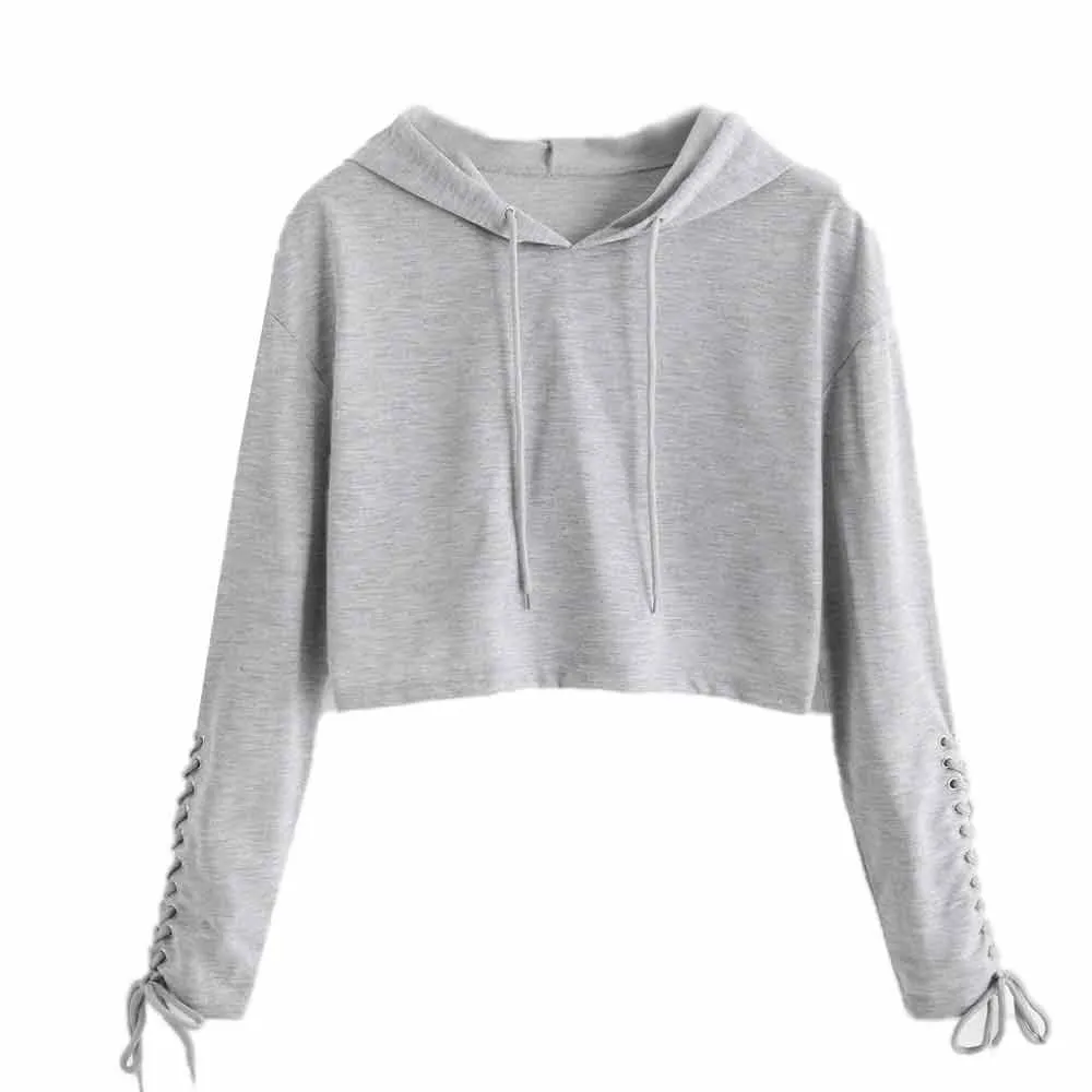 JAYCOSIN Fashion Women Casual Long Sleeve Sweatshirt Hoodie Unique Elegant Chic Comfortable Tie rope Design Sports Pullover Tops
