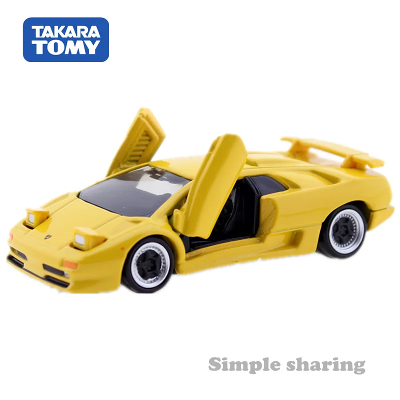 Takara Tomy Tomica Premium № 15 Lamborghini Диабло SV желтая 1/62 металлическая модель автомобиля