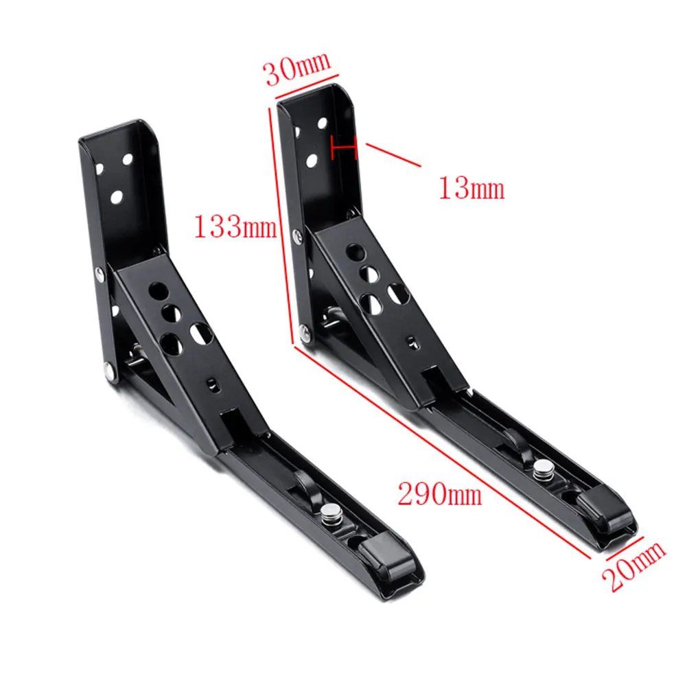 290x133x30mm Новая 1 пара опора для откидного стола из нержавеющей стали, полка для тяжелой нагрузки 75 кг SF66 - Цвет: 290x133x30mm