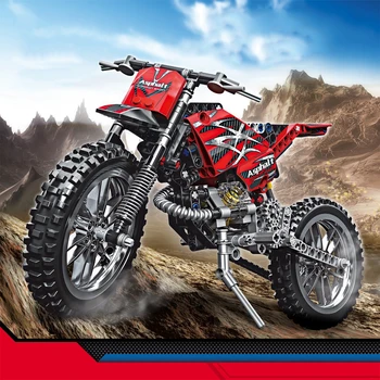 

253pcs Kids Miniature Realistic Birthday Gift Teens DIY Souvenir Unassembled Model Educational Toy Motorcycle Building Block