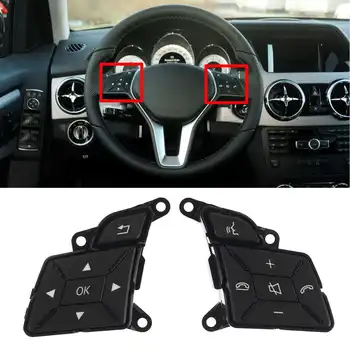 

2x Car Steering Wheel Control Menu Control Switch Button Cover For Mercedes For Benz W204 X204 W212 C E GLK Class 2185400162