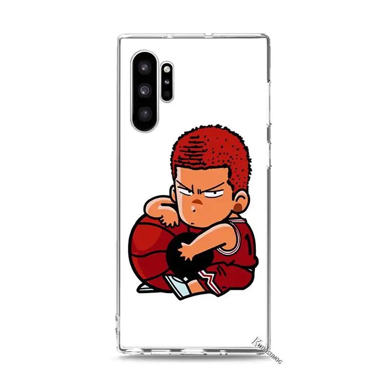 Прозрачный мягкий ТПУ чехол Slam Dunk аниме для samsung Galaxy Note 10 Pro Note 9 8 S10 5G S9 S8 S7 Plus чехол для телефона