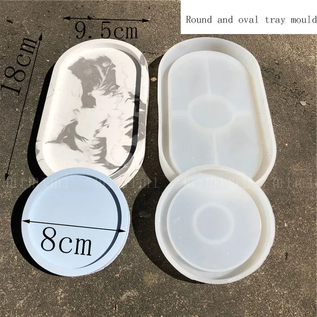 Various Design Silicone Pallet Molds Hexagonal Coaster Molds Heart-shaped Round Square Oval Concrete Pallet Molds M mold