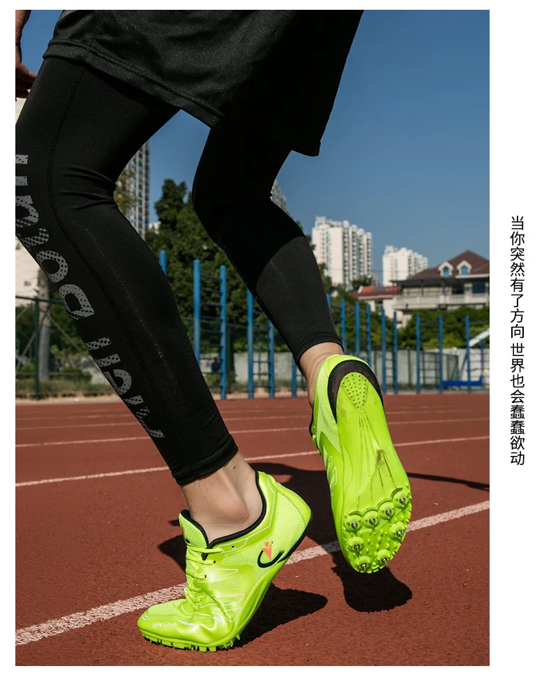 Обувь с шипами для трека и поля, для мужчин, для гонок, для тренировок, спортивная обувь, Профессиональная беговая дорожка, для бега, для прыжков, мягкая обувь, кроссовки, 38-44