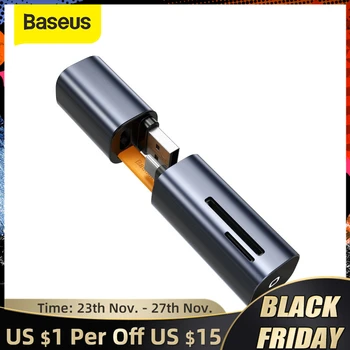 

Baseus USB 3.0 Card Reader SD Micro SD T Compact Flash Smart Memory Card Adapter for Phone Laptop Accessories to SD Card Reader