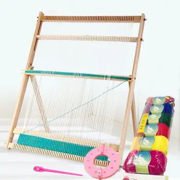 

High Quality Wooden Traditional Weaving Loom Knitting Machine Durable DIY Hand Textile Sewing Tool