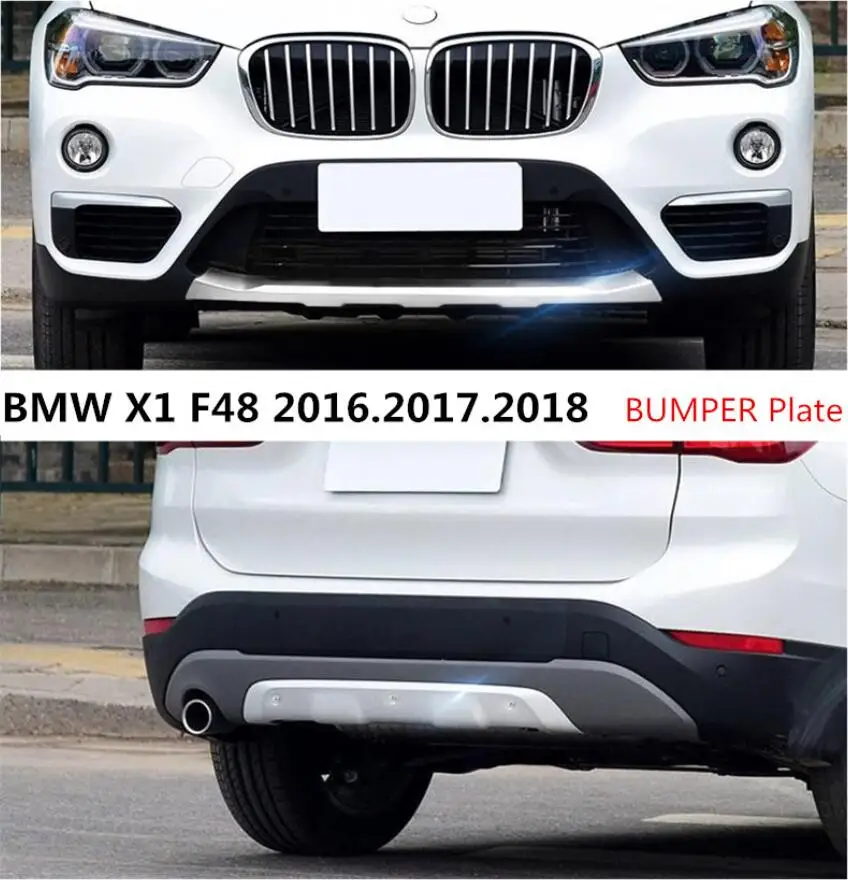 

For BMW X1 F48 2016.2017.2018 BUMPER GUARD BUMPER Plate High Quality Stainless Steel Front+Rear Auto Accessories