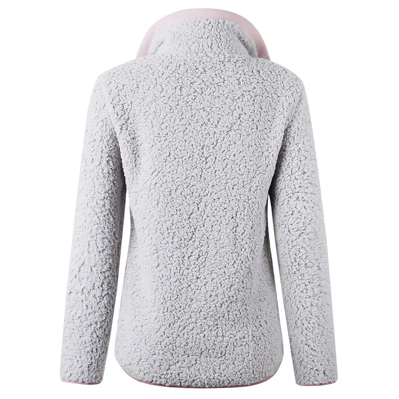 Winter Women Sherpa Sweaters Oversized Fleece Hooded Pullover Loose Fluffy Coat Zipper Coat Jacket Coat Top Outwear