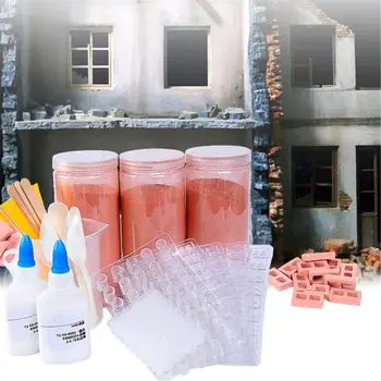 

1/16 Miniature Simulation Brick DIY Kit Sand Table Diorama Landscape Scenery F3ME
