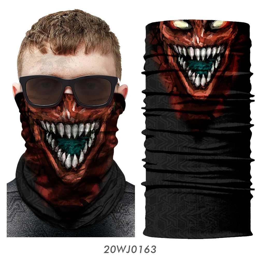 Новое поступление, 3D Волшебная бандана, ядовитые баффы для шеи, мотоциклетная маска для лица, для бега, велоспорта, повязка на голову, для улицы, для пеших прогулок, шарфы, маски - Цвет: 20WJ0163