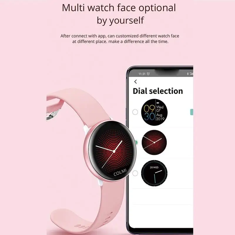 IP68 Водонепроницаемые Смарт-часы для Android IOS, полноразмерные часы, женские спортивные мужские часы, трекер сердечного ритма, фитнес Смарт P1Z9