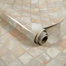 Marble Wallpaper Self Adhesive  Waterproof Vinyl Sheet Solid Color for Desktop Modern Furniture and Living Rooms Home Decor
