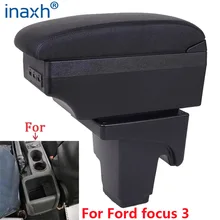 Accoudoir central pour Ford focus 3, boîte de rangement avec détails intérieurs, accessoires de voiture, pièces de rénovation pour Ford Focus III
