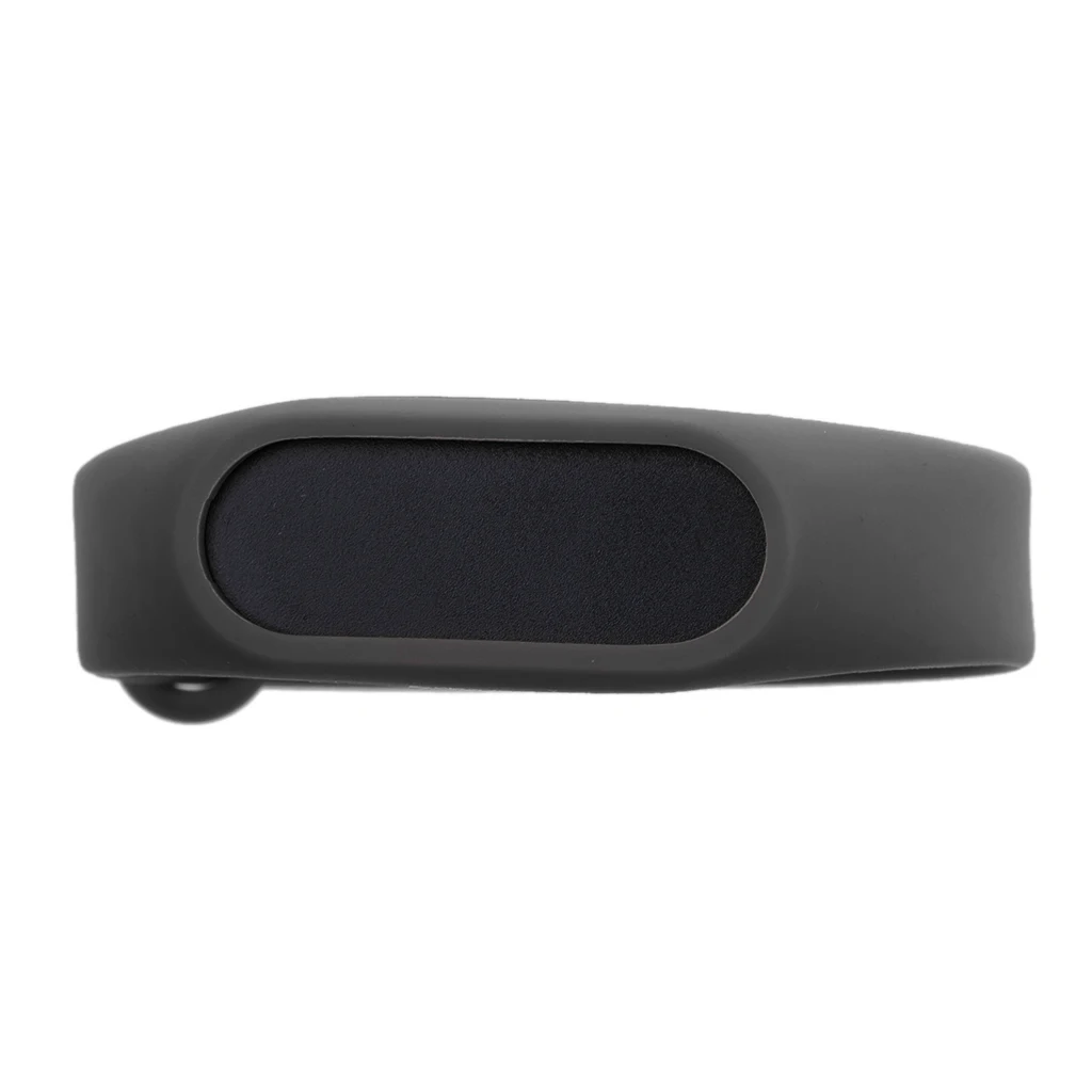 

Silicone Gel Wristband Strap Black + Short Charger Cable Dock Black for Xiaomi Mi Band 2 Smart Wear Accessory