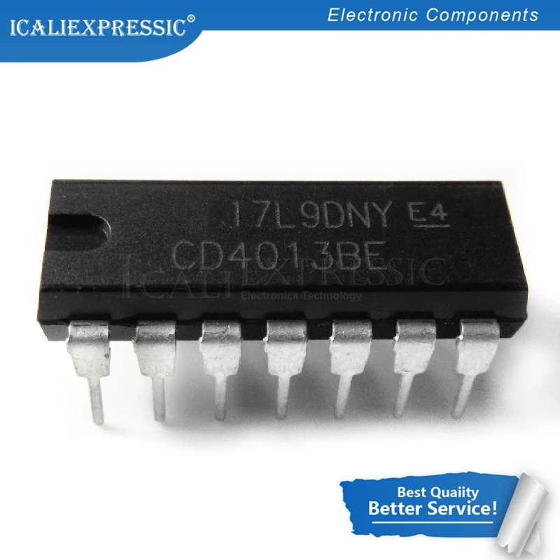 100 шт. CD4013BE CD4013BP DIP14 CD4013 DIP Новый и оригинальный IC | Электронные компоненты