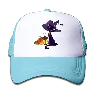 

Kids Baseball Cap Halloween View of Castle Dad Hat Adjustable Trucker Hat for Boys Girls