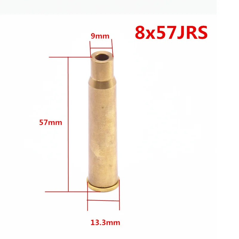Отдельно Кол во 8X57 Диаметр Boresighter Прицельная латунь Материал Картридж красный