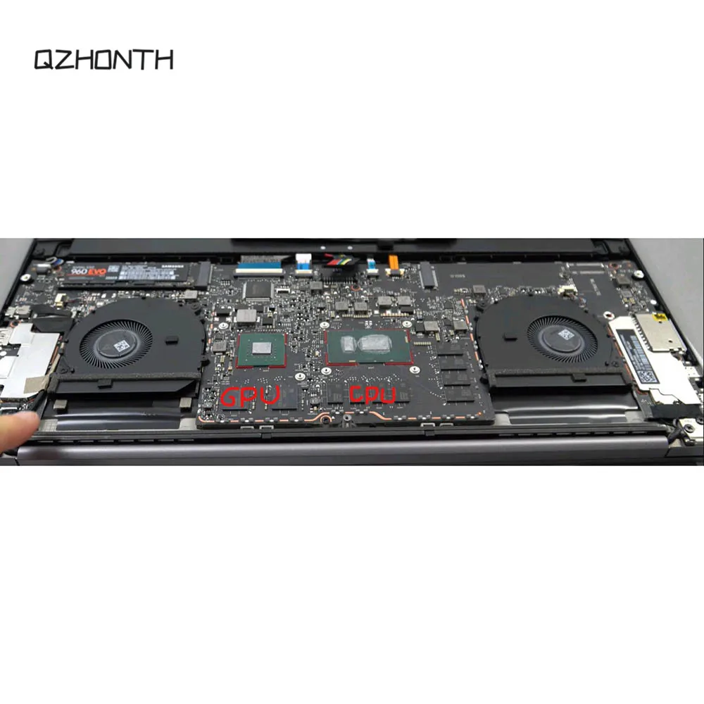 Laptop NEW CPU+GPU Cooling Fan For Xiaomi Pro 15.6 FK7N FK7M 4wire 6033B0061501 6033B0061601 (6)
