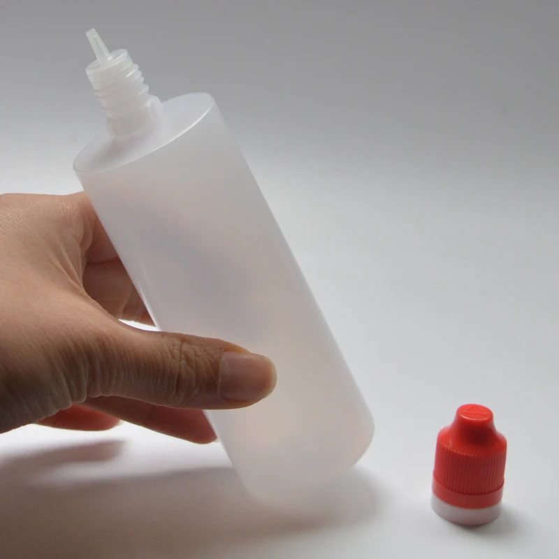 100pcs Empty PE Plastic Dropper Bottle with Tamper Evident Childproof Cap 120ml E Liquid Free Shipping | Красота и здоровье