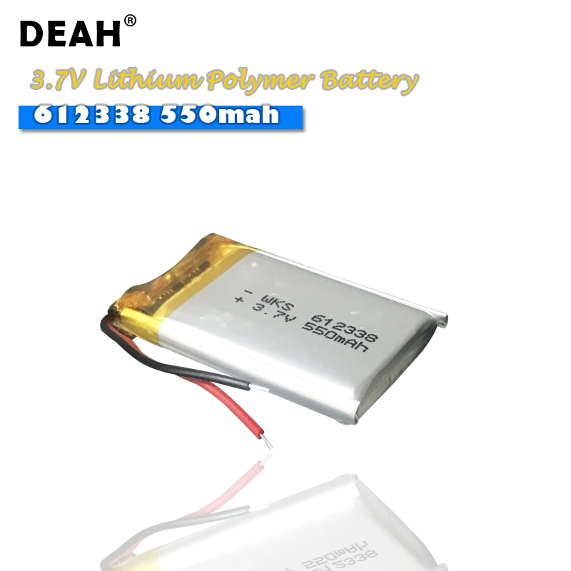 3 7 В Lipo cells 612338 550 мАч литиевая полимерная аккумуляторная батарея для MP3 GPS DVR